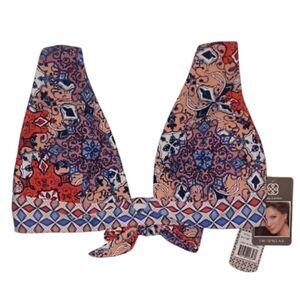 Daisy Fuentes Long Line Triangle Swim Top